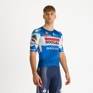 Castelli AERO RACE 7.0 Men Jersey Blue / White | QAT-847023