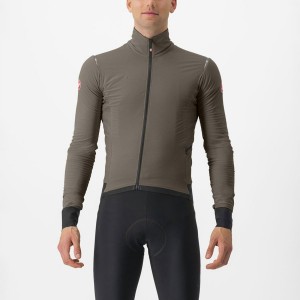 Castelli ALPHA FLIGHT ROS Men Jackets Silver Grey | SWU-539746