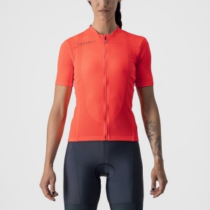 Castelli ANIMA 3 Women Jersey Pink / Dark Grey Blue | OFU-760359