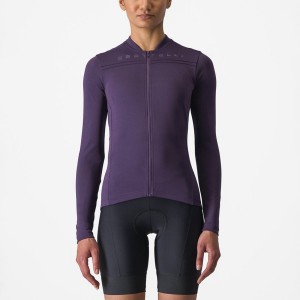 Castelli ANIMA 4 LONG SLEEVE Women Jersey Purple | VCP-024516