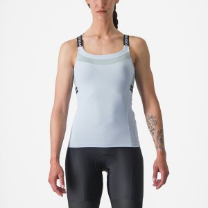 Castelli BAVETTE TOP Women Jersey Blue / Dark Grey Blue | QYP-607812