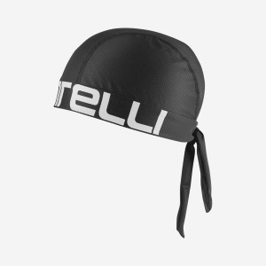 Castelli CASTELLI BANDANA Men Headwear Black / White | IRE-107482