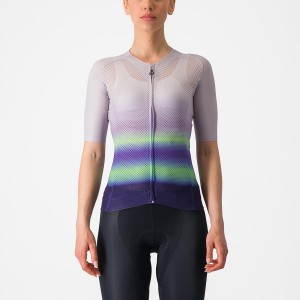 Castelli CLIMBER'S 4.0 W Women Jersey Purple White / Green / Dark Purple | MED-231478