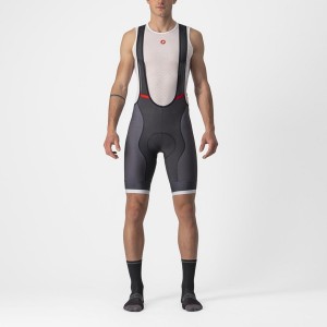 Castelli COMPETIZIONE KIT Men Bib Shorts Dark Grey / Silver Grey | SRK-291643