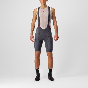 Castelli COMPETIZIONE Men Bib Shorts Dark Grey | FNJ-910358