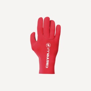 Castelli DILUVIO C Men Gloves Red | UEL-201956