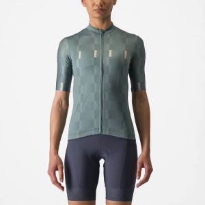 Castelli DIMENSIONE Women Jersey Turquoise | MYW-485712