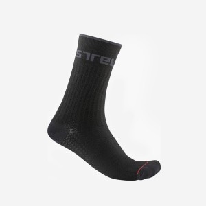 Castelli DISTANZA 20 Men Socks Black | ADG-802379