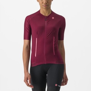 Castelli ENDURANCE W Women Jersey Burgundy | OBY-306489