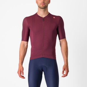 Castelli ESPRESSO Men Jersey Deep Burgundy / Silver | FPE-750382