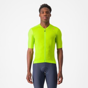 Castelli ESPRESSO Men Jersey Light Green / Deep Green | IBK-682315