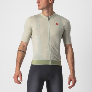 Castelli ESSENZA Men Jersey Green | HNL-506472