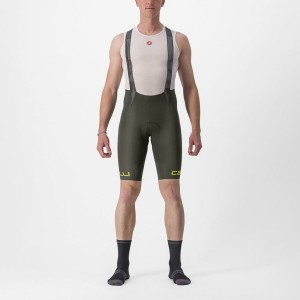 Castelli FREE AERO RC CLASSIC Men Bib Shorts Deep Green | FPJ-178054