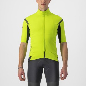 Castelli GABBA RoS 2 Men Jackets Light Green / Dark Grey | GQM-094127