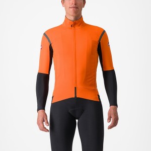 Castelli GABBA RoS 2 Men Jackets Red Orange / Dark Grey | ZPB-183962