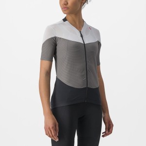 Castelli GRADIENT COLOR BLOCK Women Jersey Grey / Silver Grey | GRU-287345