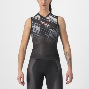 Castelli INSIDER W SLEEVELESS Women Jersey Black | EGX-195670