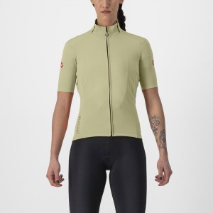 Castelli PERFETTO RoS 2W WIND Women Jackets Green | OIW-085349