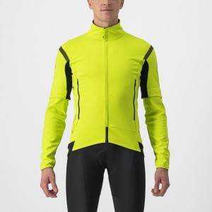 Castelli PERFETTO RoS 2 CONVERTIBLE Men Jackets Light Green / Dark Grey | KYL-914765