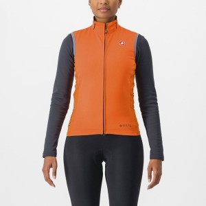 Castelli PERFETTO RoS 2 W Women Vest Red Orange | XOB-564819