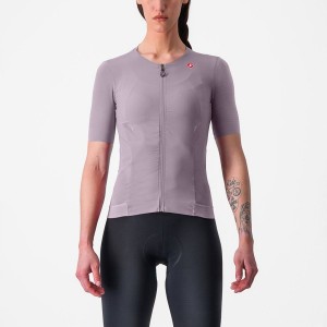 Castelli PREMIO W Women Jersey Purple White | SWN-372680