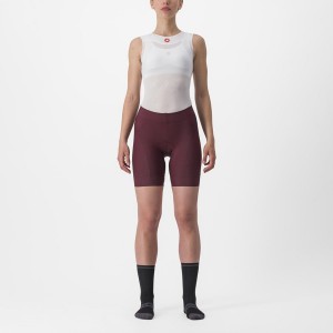 Castelli PRIMA Women Shorts Deep Burgundy / Red | MOB-016247