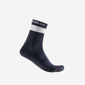 Castelli PROLOGO LITE 15 Men Socks Blue / White | JXI-948316