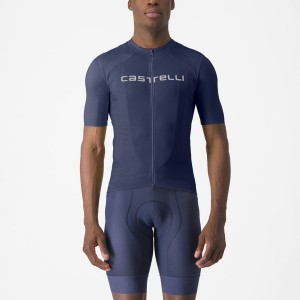 Castelli PROLOGO LITE Men Jersey Blue / White | CJY-807916