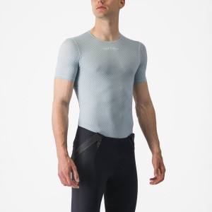 Castelli PRO MESH 2.0 SHORT SLEEVE Men Base Layer Blue | VXR-065743