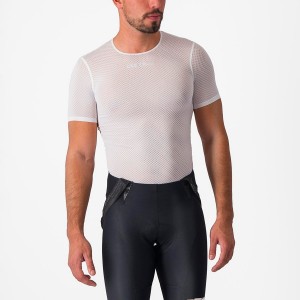 Castelli PRO MESH 2.0 SHORT SLEEVE Men Base Layer White | PZG-720481