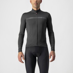 Castelli PRO THERMAL MID LS Men Jersey Dark Grey | MUD-295480