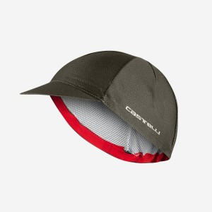 Castelli ROSSO CORSA 2 Men Cap Deep Green | KZQ-208517