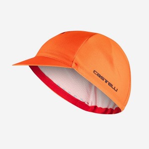 Castelli ROSSO CORSA 2 Men Cap Orange | OMU-485610