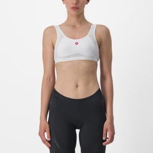 Castelli ROSSO CORSA BRA Women Base Layer White | EWF-158736