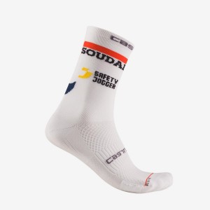 Castelli ROSSO CORSA PRO 15 Men Socks White | OSW-295460