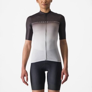 Castelli SALITA Women Jersey Black / Silver Grey / White | RJH-236957