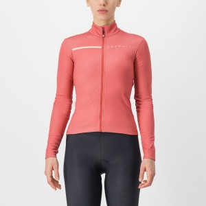 Castelli SINERGIA 2 FZ Women Jersey Red / Cream Pink | BJG-493107