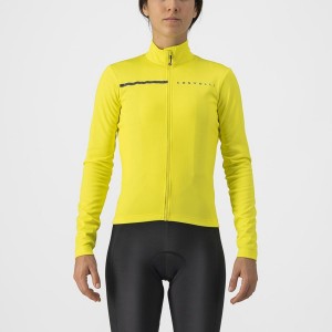 Castelli SINERGIA 2 FZ Women Jersey Yellow / Dark Grey | PMX-059217