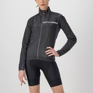 Castelli SQUADRA STRETCH W Women Protection Black / Dark Grey | YBQ-924863