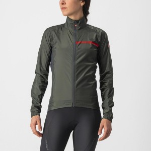 Castelli SQUADRA STRETCH W Women Protection Green / Dark Grey | HIW-150374