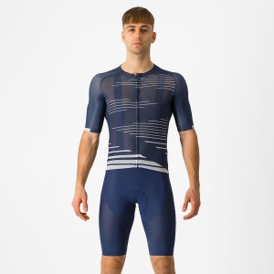 Castelli SUPERLEGGERA Men Bib Shorts Blue | KTS-581937