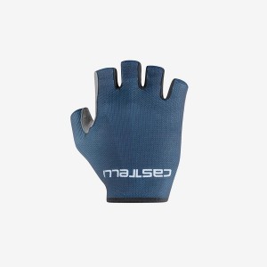 Castelli SUPERLEGGERA SUMMER. Men Gloves Blue | UXE-365480