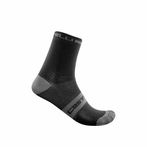 Castelli SUPERLEGGERA T 12 Men Socks Black | KVF-315968