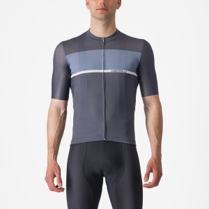 Castelli TRADIZIONE Men Jersey Blue / Light Grey Blue | MOS-290354