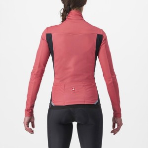 Castelli TRANSITION 2 W Women Jackets Red / Black | RQK-081749