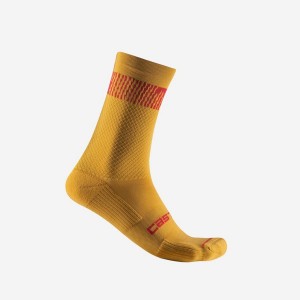 Castelli UNLIMITED 18 Men Socks Red | DHG-687301