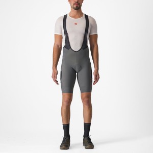 Castelli UNLIMITED CARGO Men Bib Shorts Grey | FKW-354706