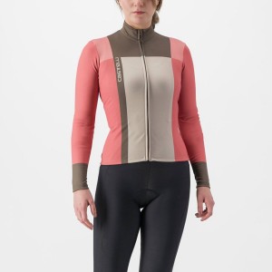 Castelli UNLIMITED W THERMAL Women Jersey Red | AUT-563479