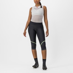 Castelli VELOCISSIMA THERMAL KNICKER Women Leggings Black / Mint / Black | INC-940827