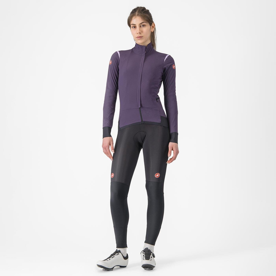 Castelli ALPHA FLIGHT ROS W Women Jackets Purple | QID-742581